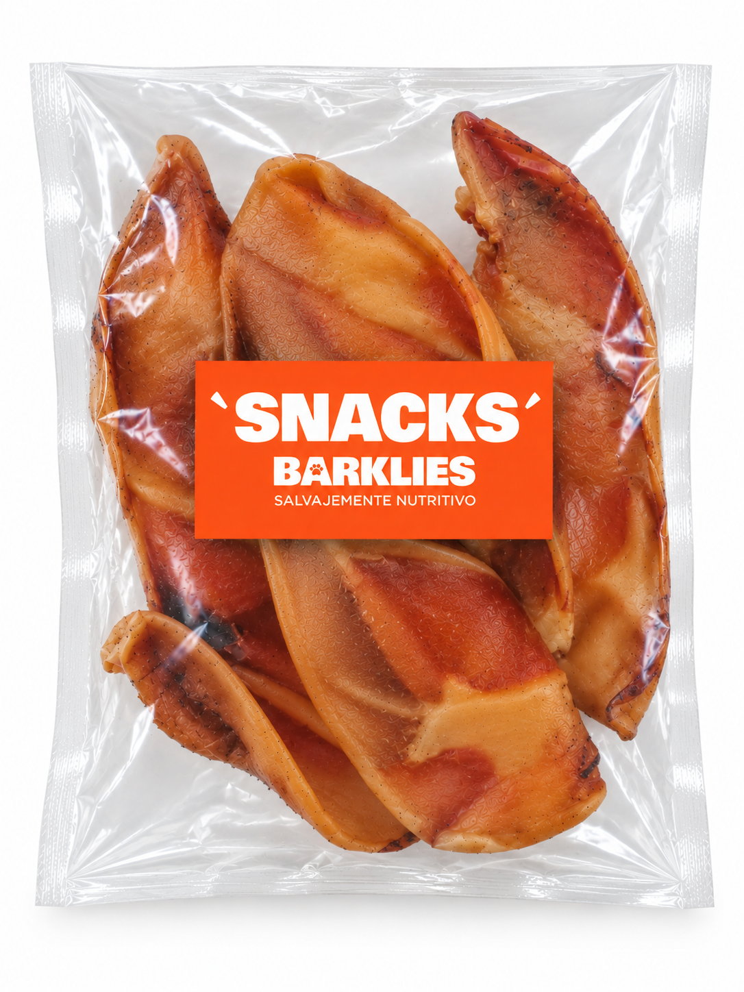 Bolsa de snack Barklies con orejas de cerdo deshidratadas